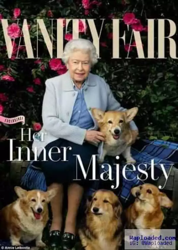 Queen of England and her dogs cover Vanity Fair Magazine (photo)